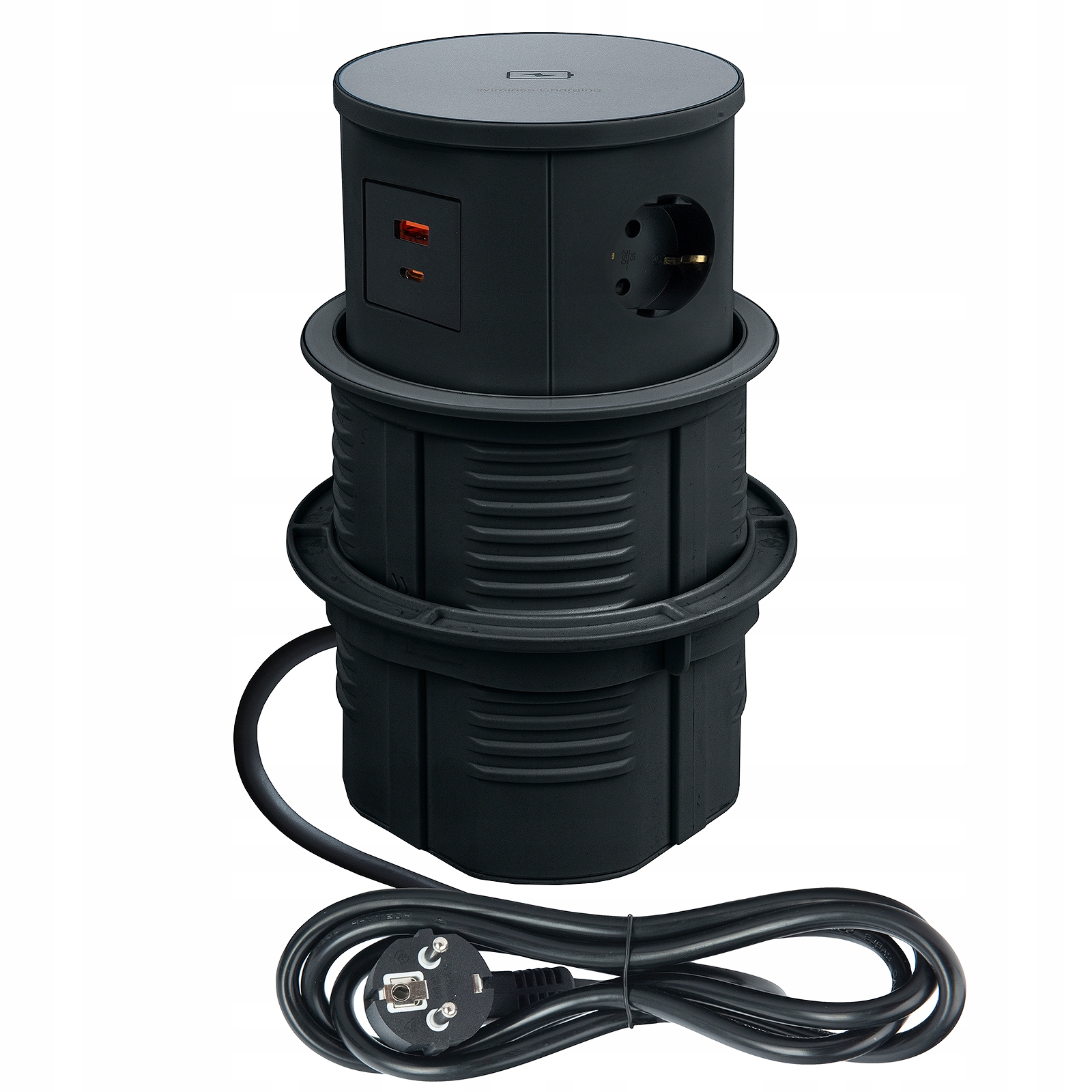 Zásuvka, elektrický pásik, stolný USB Smartt čierny